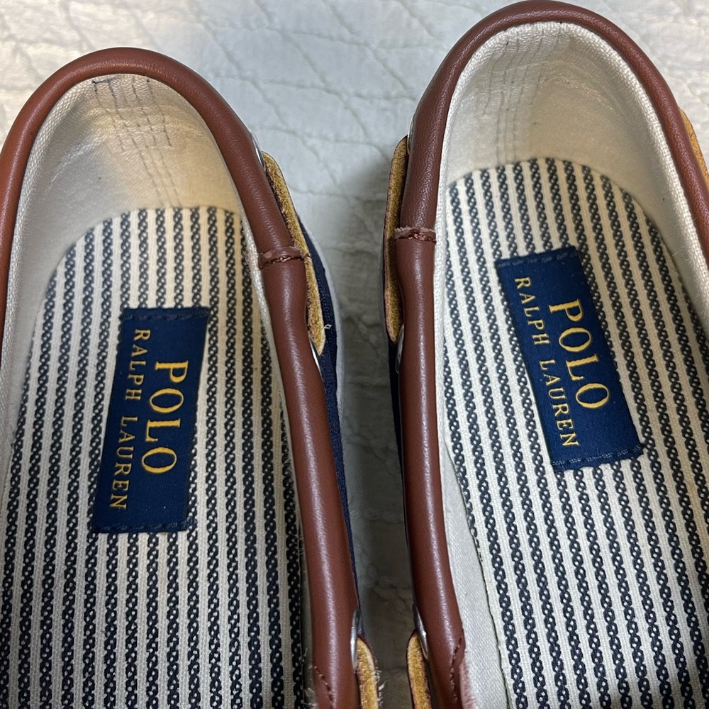 Polo by Ralph Lauren Navy and Brown Loafers - Picture 2 of 7